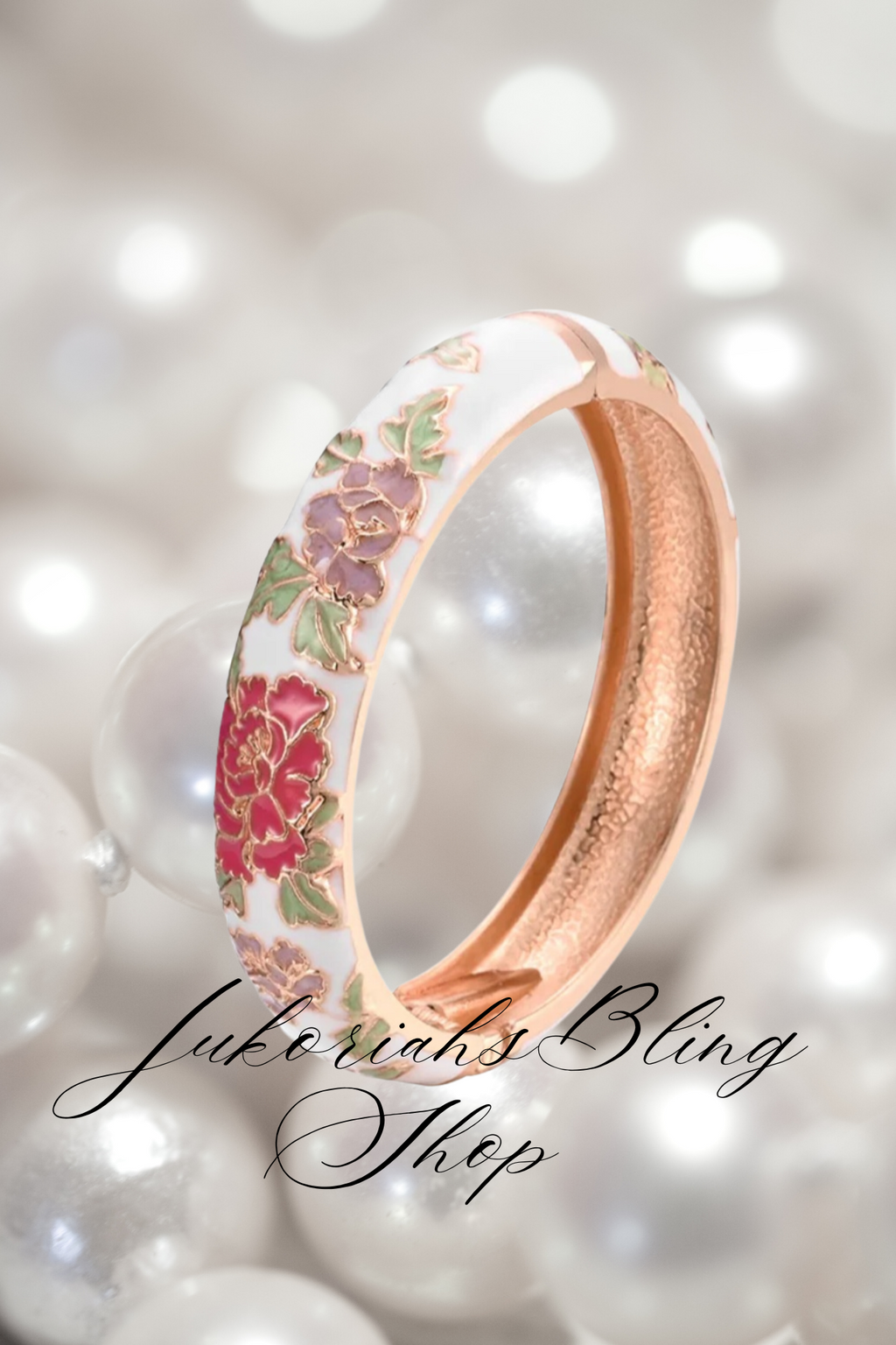 Boho Cloisonne Bangle  Bracelet