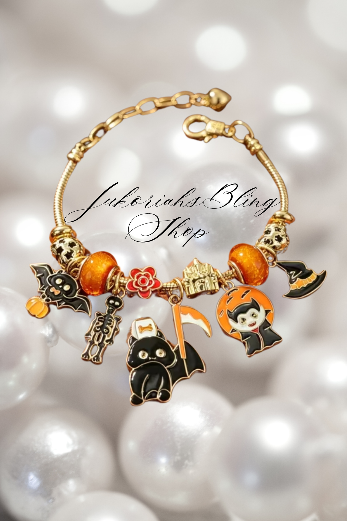 Halloween Dracula Charm Bracelet