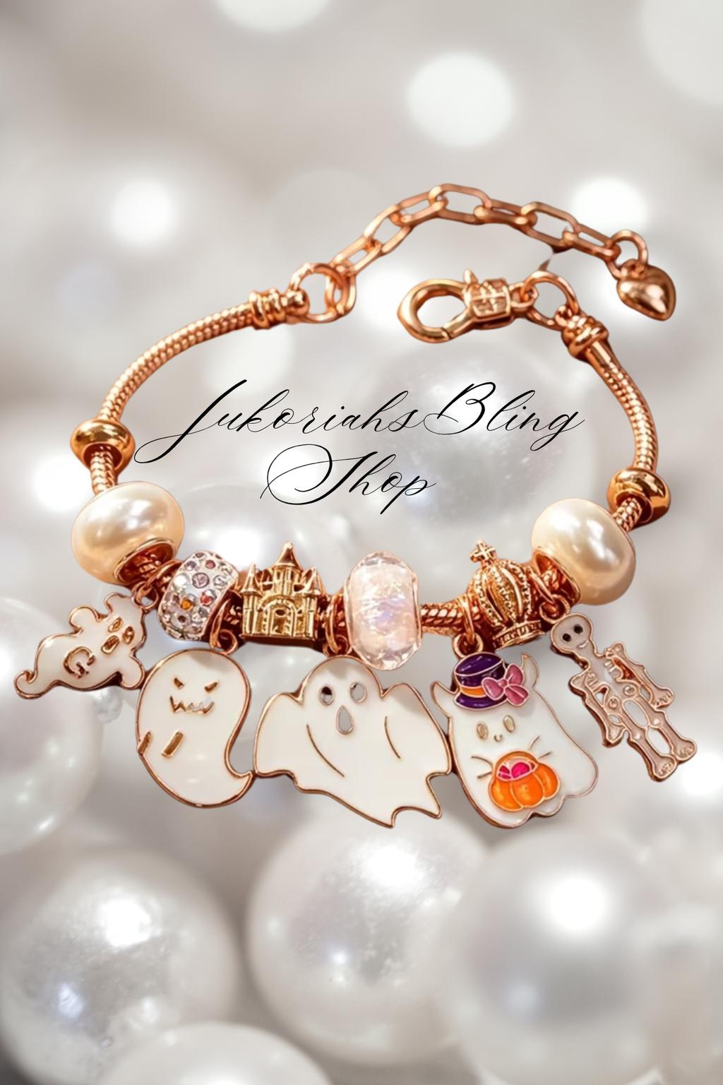 Halloween Ghostly Gouls Charm Bracelet