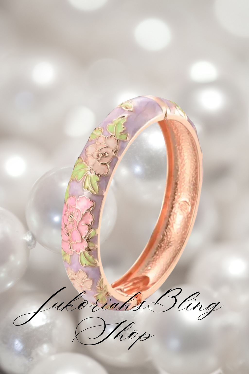 Boho Cloisonne Bangle  Bracelet