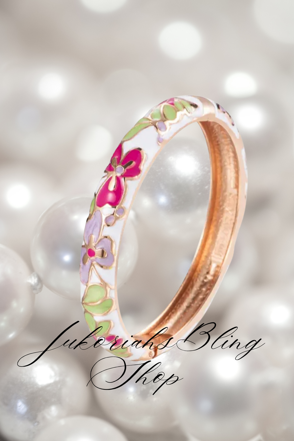 Boho Cloisonne Bangle  Bracelet