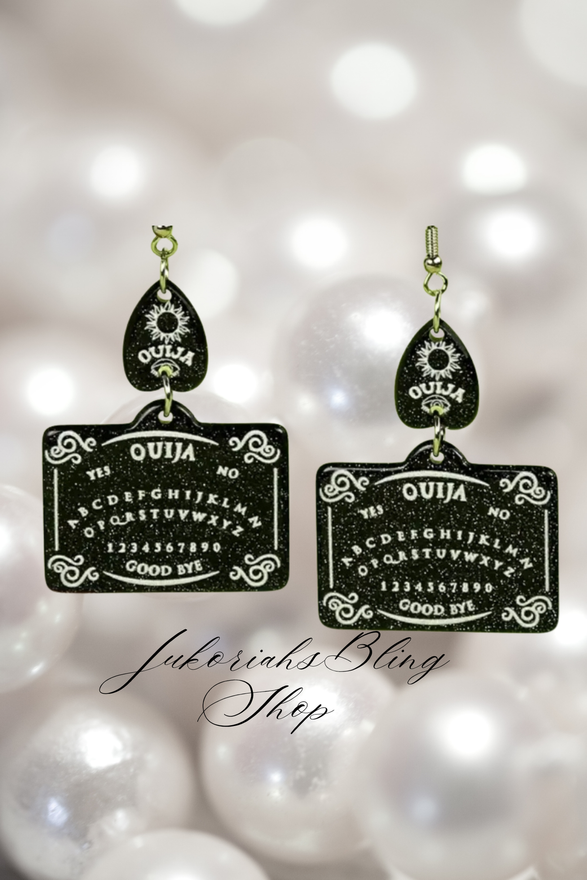 Halloween Oiuja Earrings