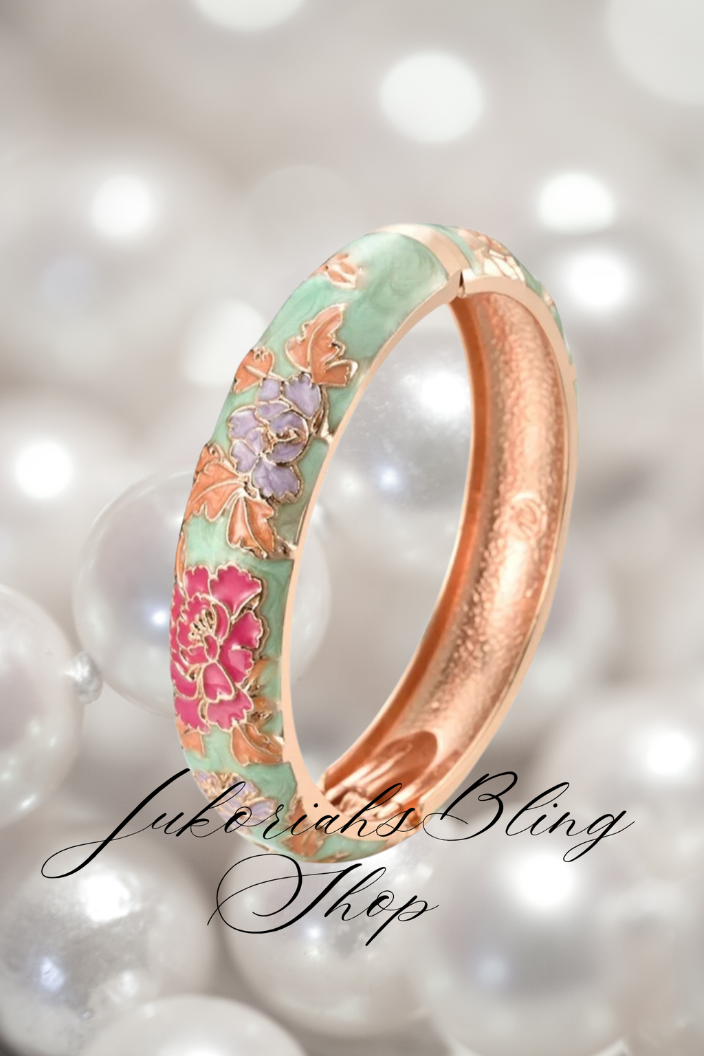 Boho Cloisonne Bangle  Bracelet