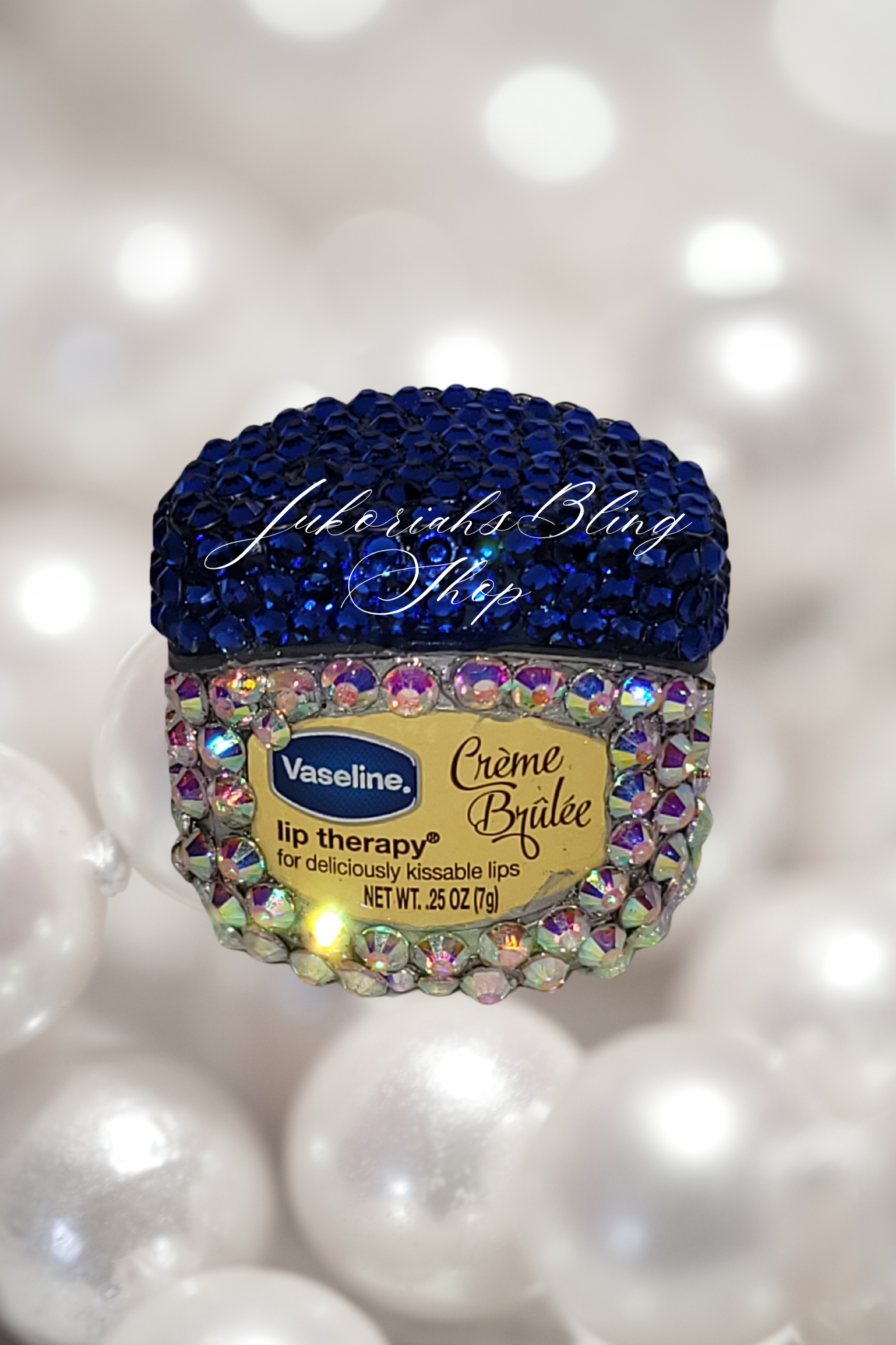 Bling Vaseline Mini Lip Balm Creme Brulee