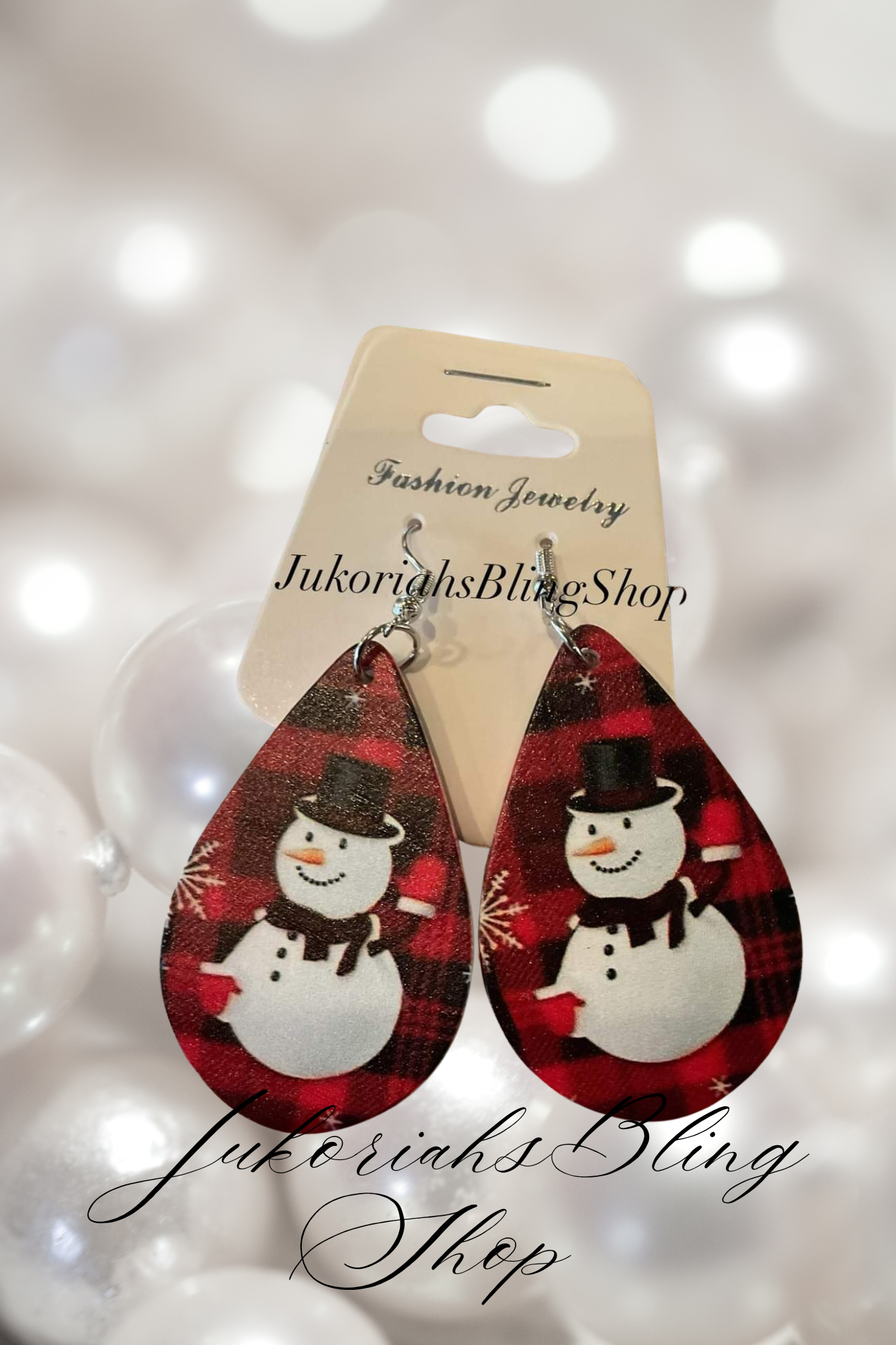 Snowman Earrings