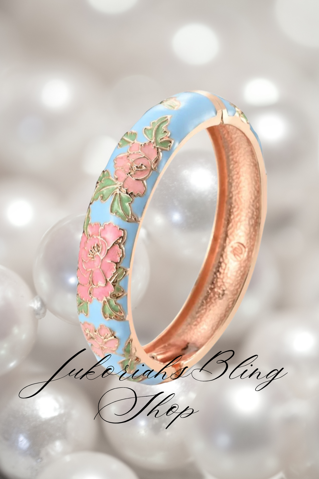 Boho Cloisonne Bangle  Bracelet