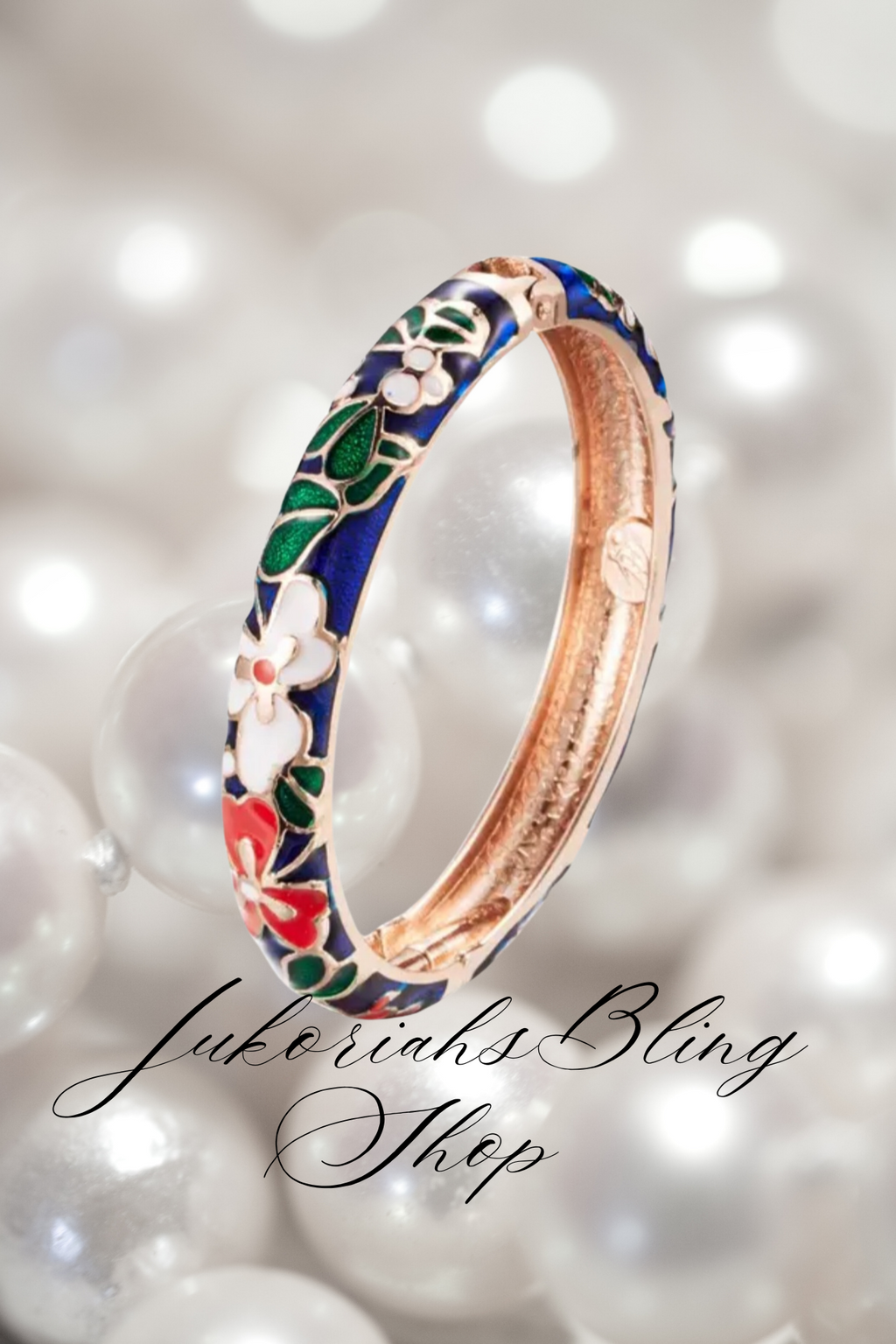 Boho Cloisonne Bangle  Bracelet