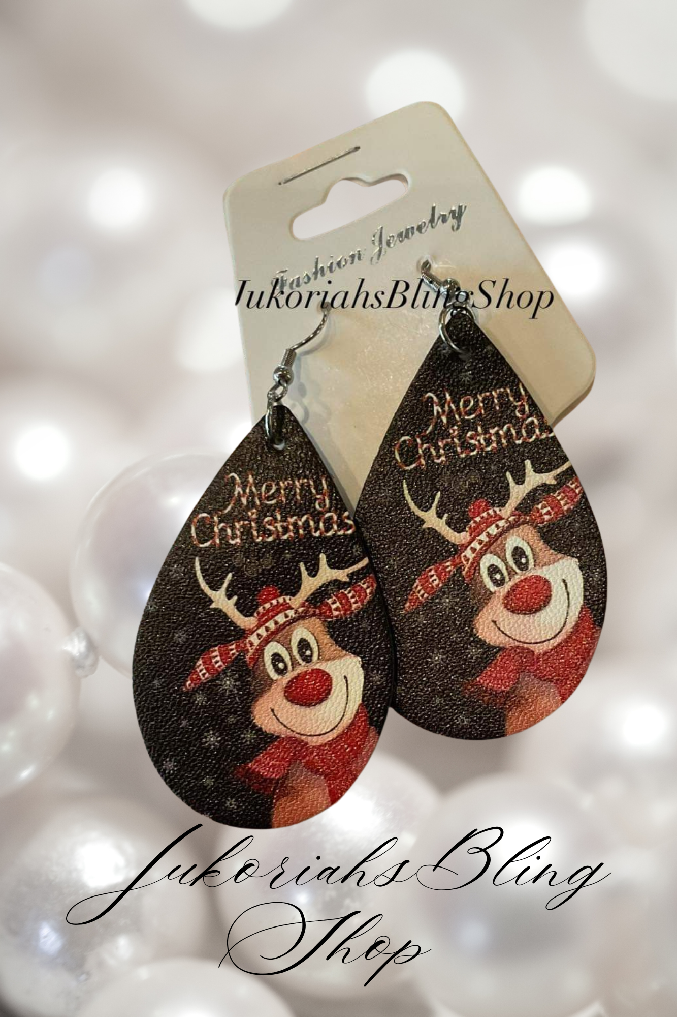 Rudolph Christmas Earrings
