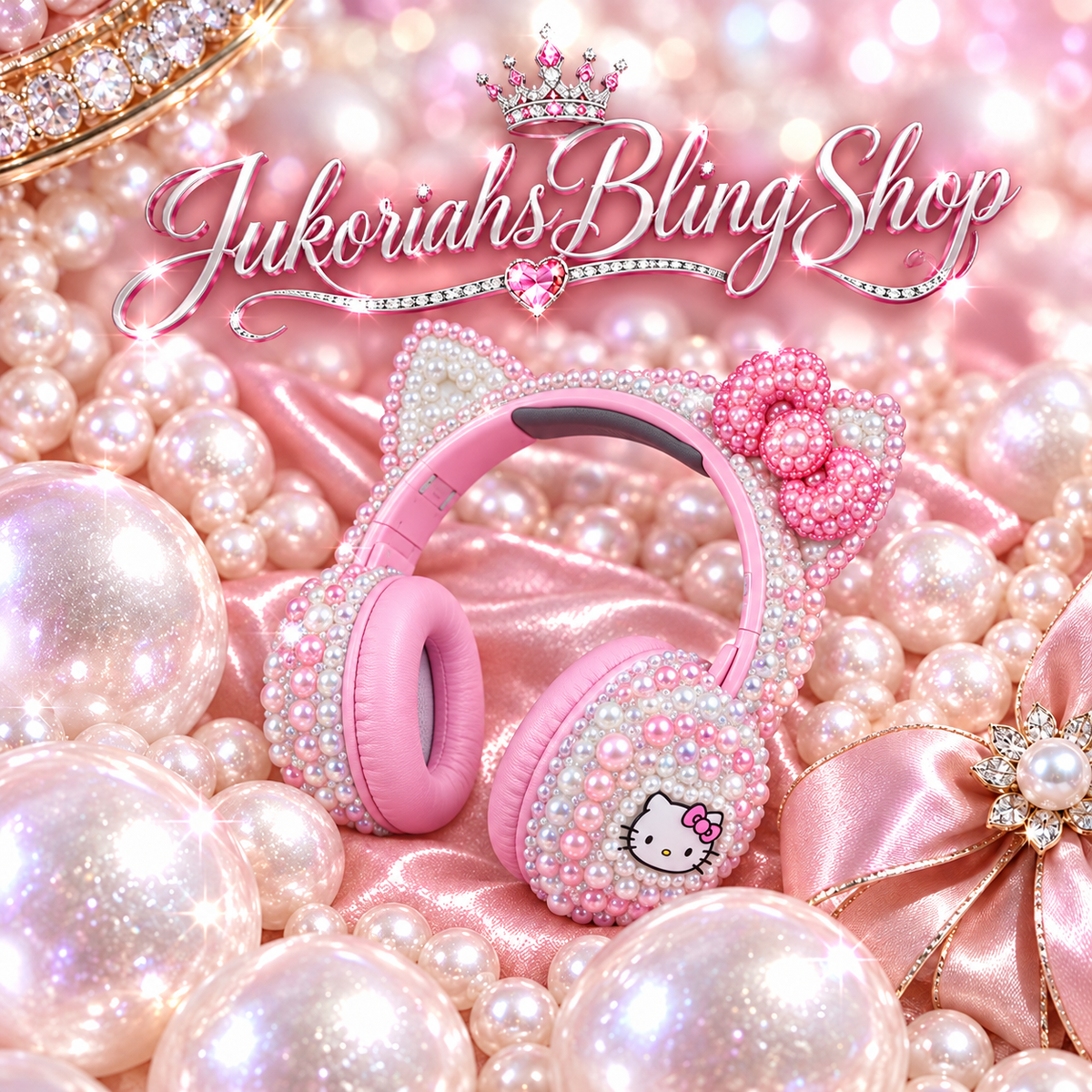 Bling Hk Headphones Wireless Bluetooth