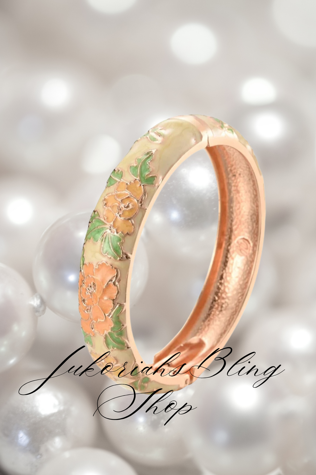 Boho Cloisonne Bangle  Bracelet