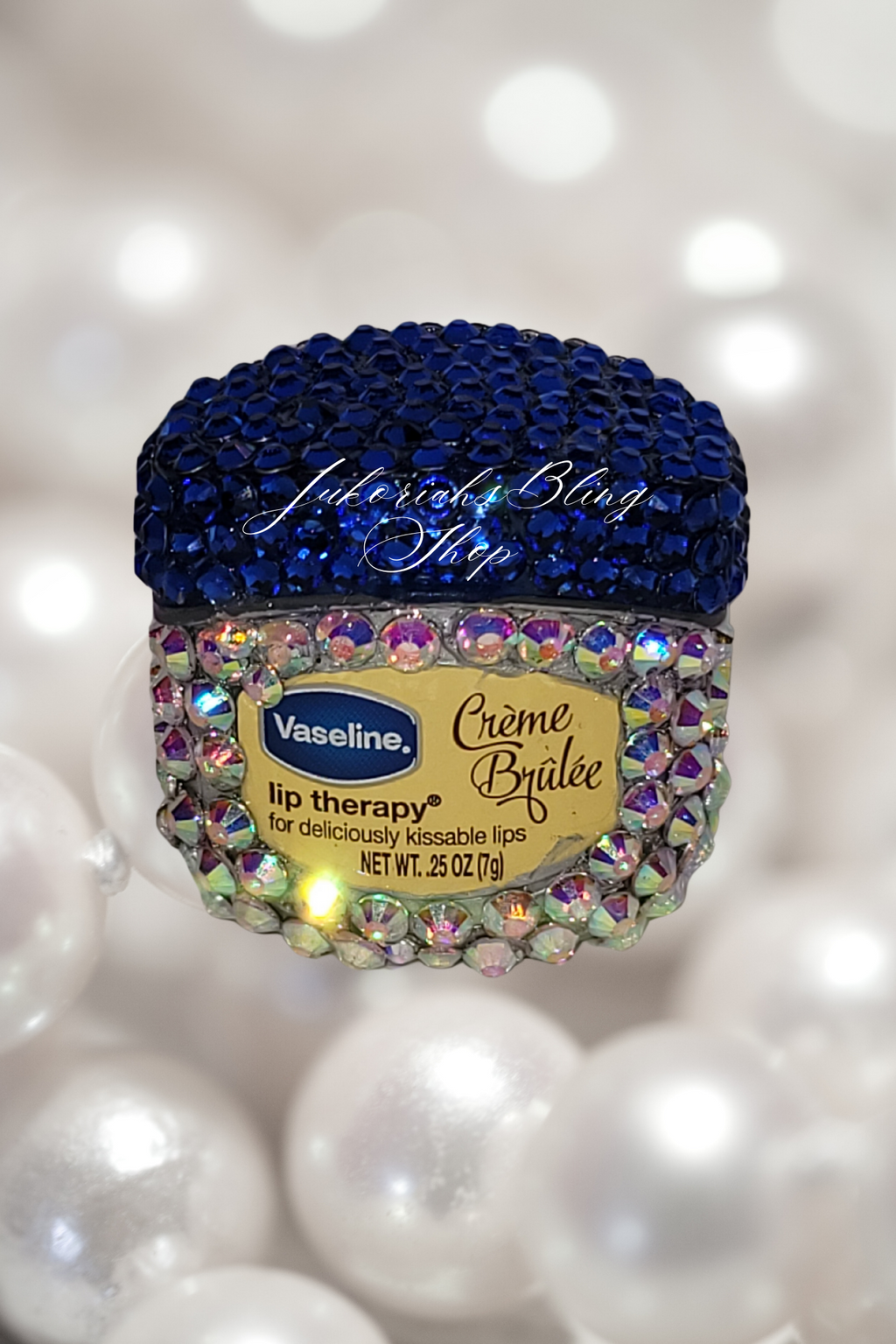 Bling Vaseline Mini Lip Balm Creme Brulee