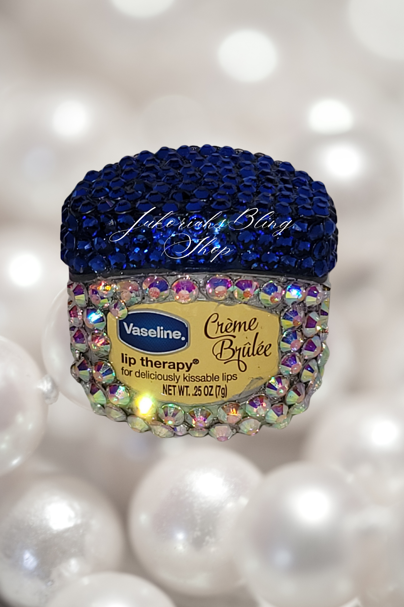 Bling Vaseline Mini Lip Balm Creme Brulee