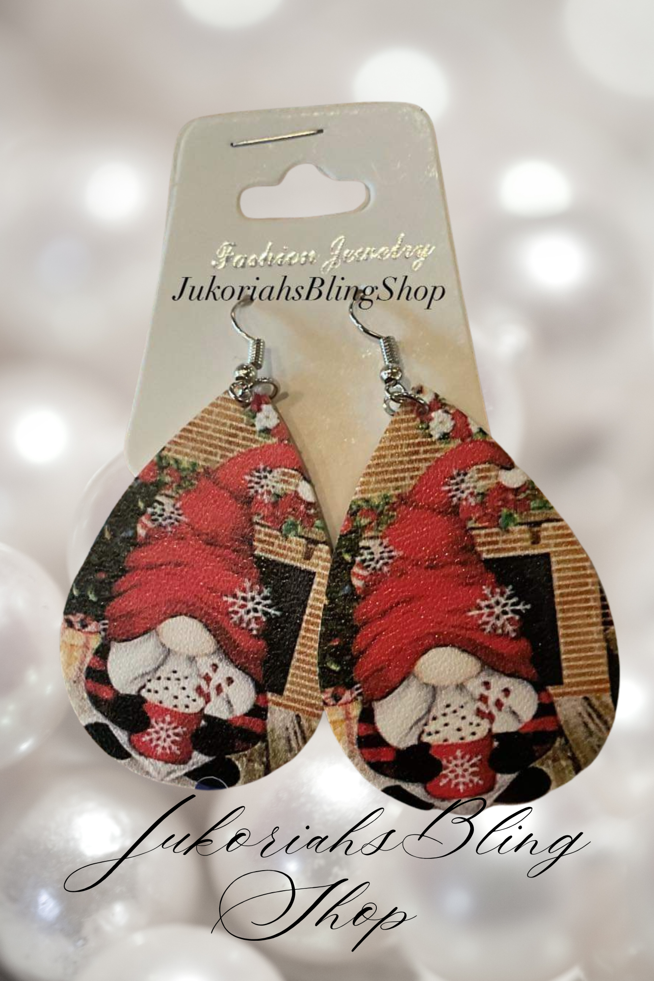 Gnome Hot Cocoa Christmas Earrings
