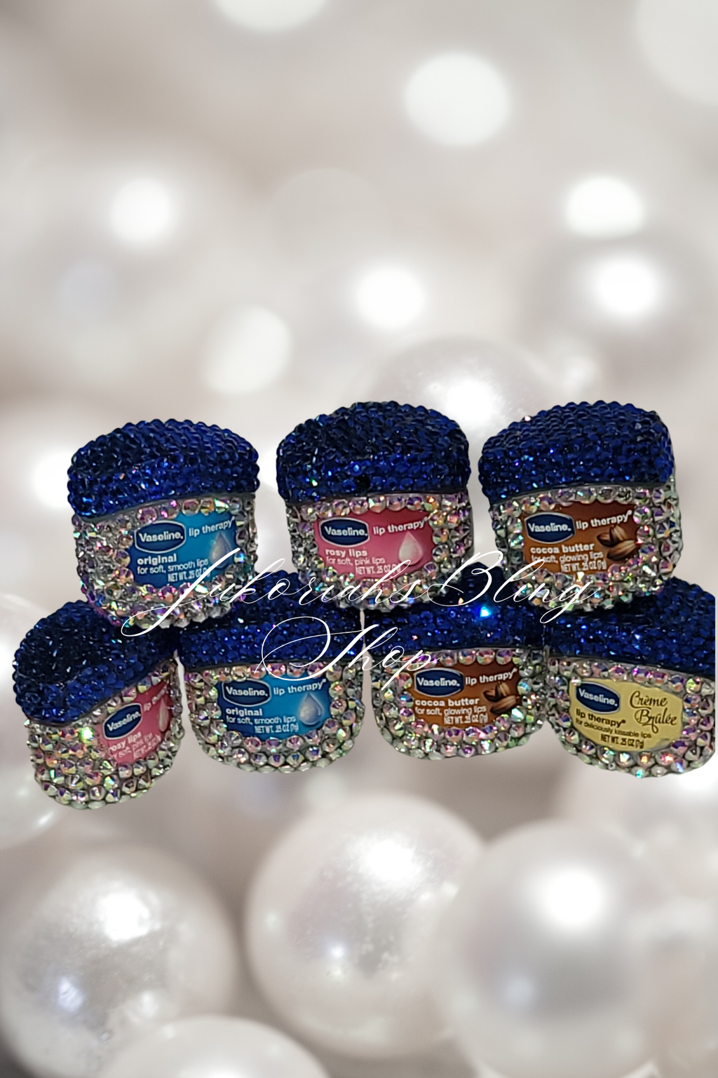 Bling Vaseline Mini Lip Balm Cocoa Butter