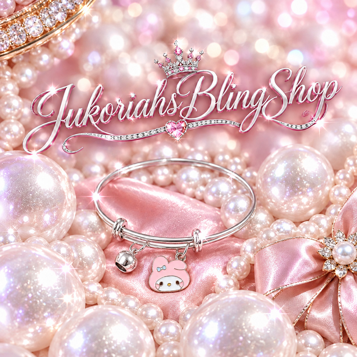 Bling Character Charm Bracelet