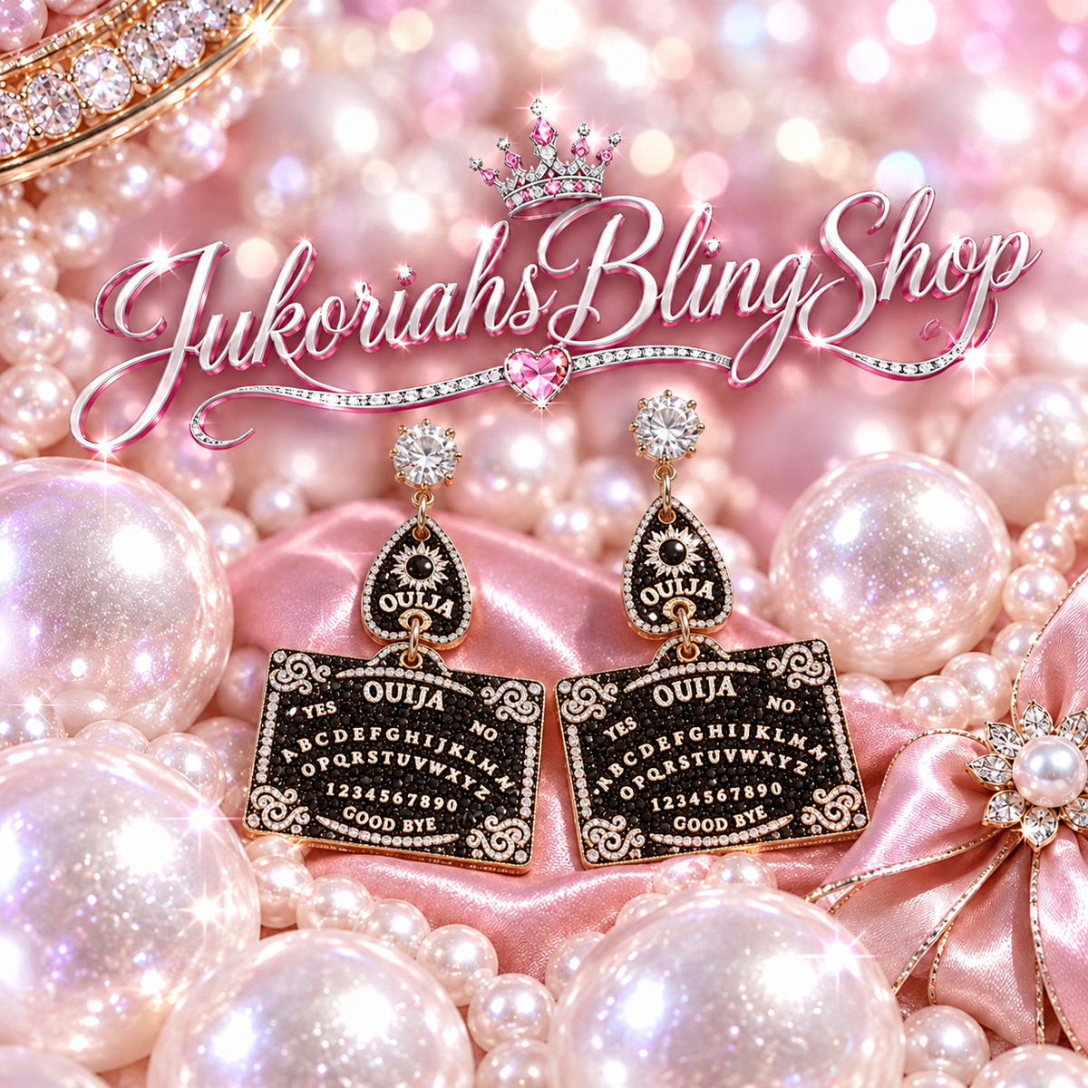 Halloween Oiuja Earrings