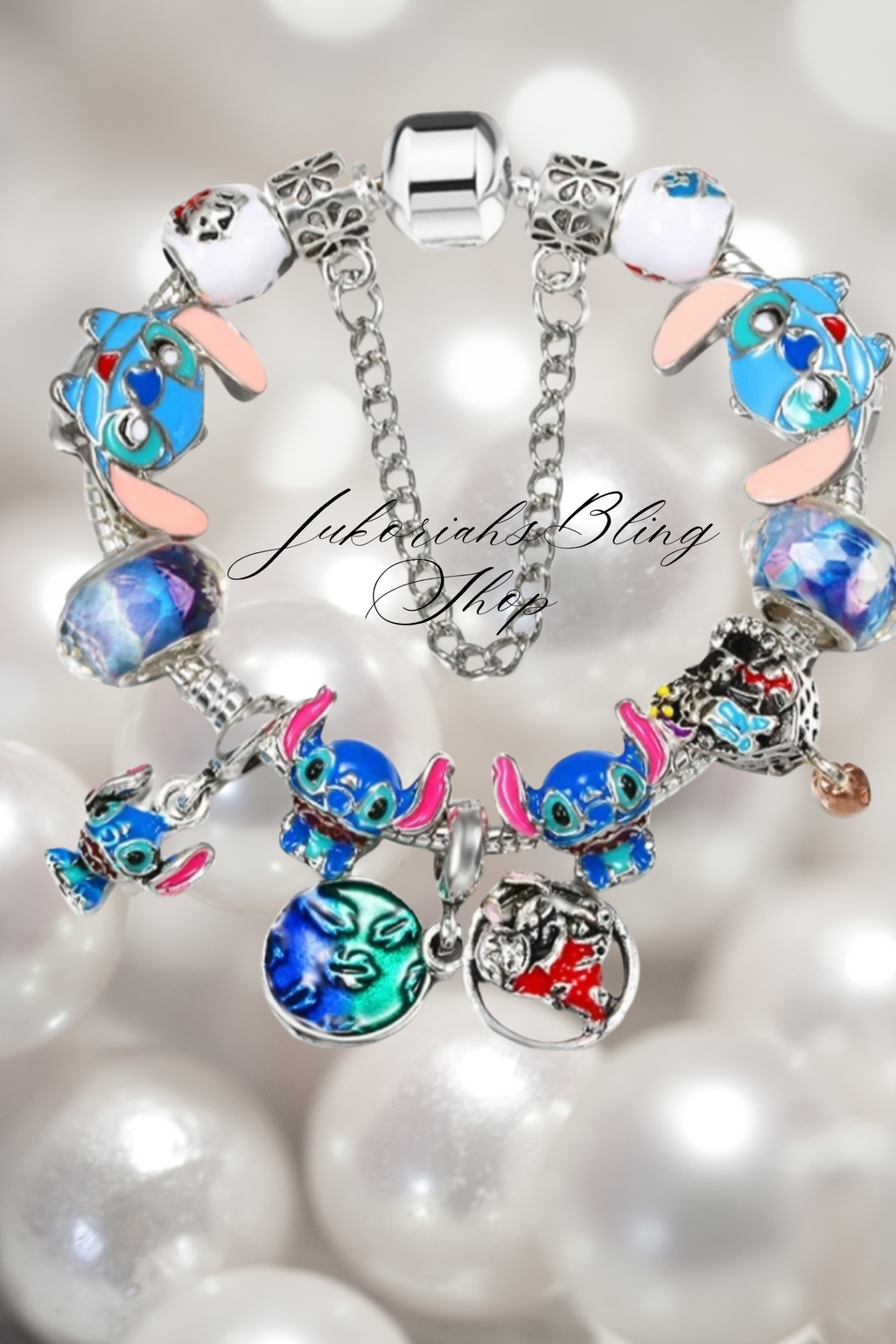 Bling Lilo Charm Bracelet